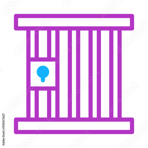 Abstract representation of constraint using bars and a symbolic lock form
