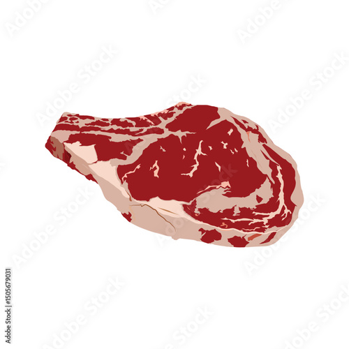 Beef Steak Fresh Bought From the Butcher Illustration vector based drawing Vol 03