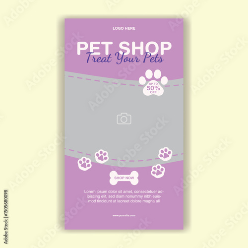 Social Media Template Pet Shop, Pet Grooming And Pet Store