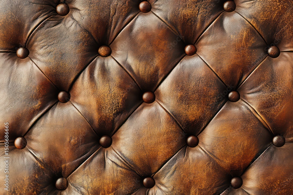 Fototapeta premium Detailed Leather Surface with Visible Stitching