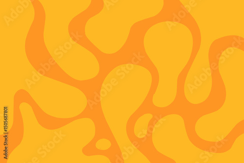 abstract background with orange blob. Cheese slime blob. Melted cheese slime blob wallpaper seamless
