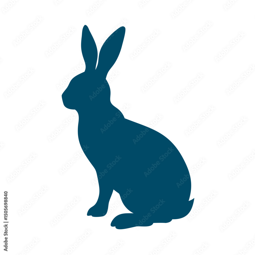 Fototapeta premium black rabbit isolated on white