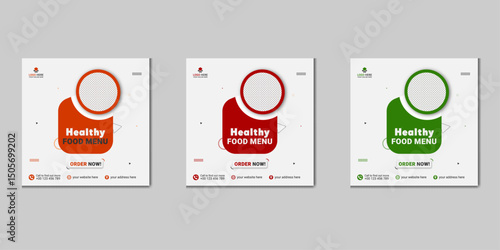 Fast food restaurant business marketing social media post or web banner template 
design with abstract background, logo, and icon. Fresh pizza, burger & pasta online sale promotion flyer or poster.
