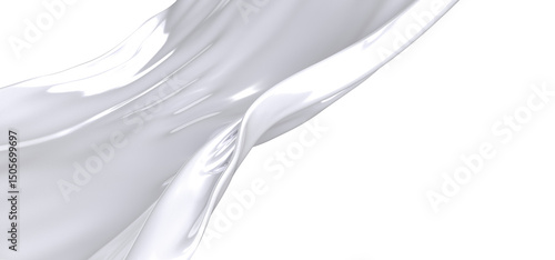 A close-up of a white fabri...