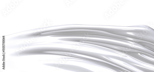 A close-up of a white fabri...