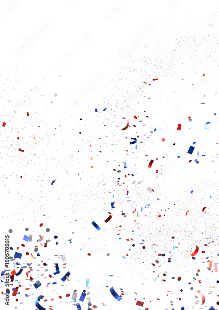 Confetti - White banner with colorful Confetti. Confetti - White banner with colorful Confetti.