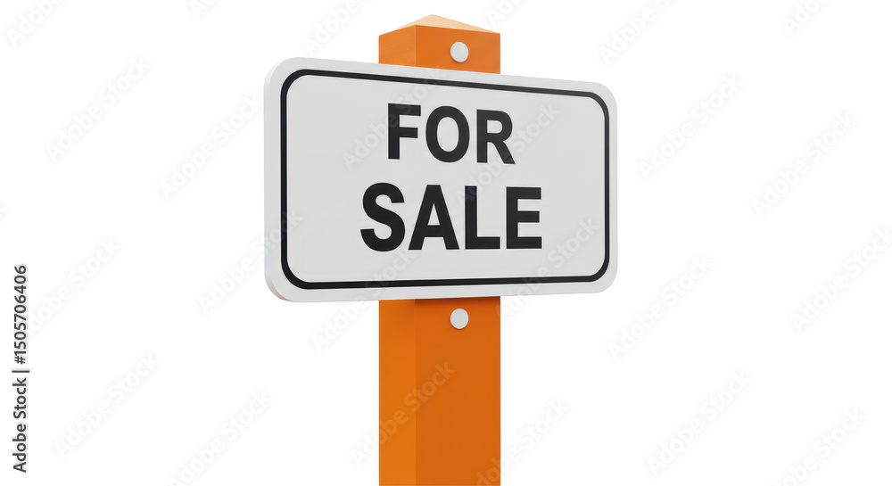 Isolated For Sale Sign Isolated For Sale Sign