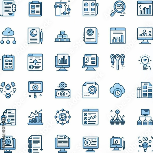 Finance Business Investment Money Stock Market Trade Profit Revenue Economy Vector Illustration