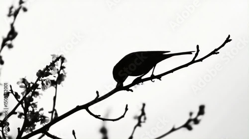 silhouette of a bird
