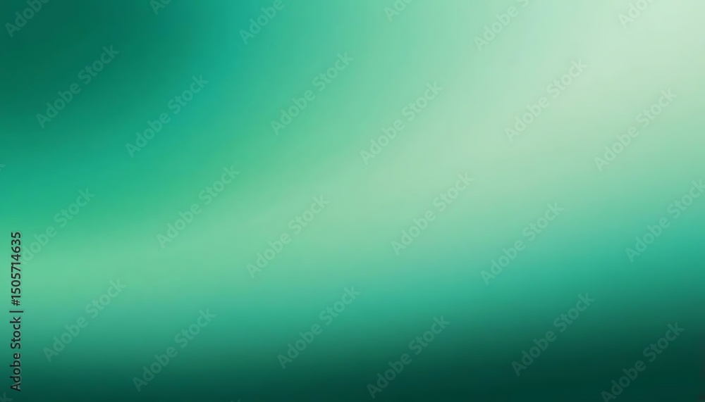 Obraz premium Serene teal gradient blends softly, creating a calm and peaceful abstract background effect.