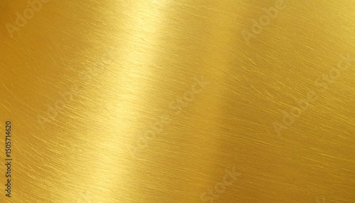 Golden brushed metal texture background shiny gold surface