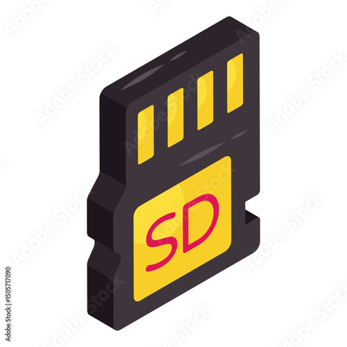 Modern design icon of sd card 