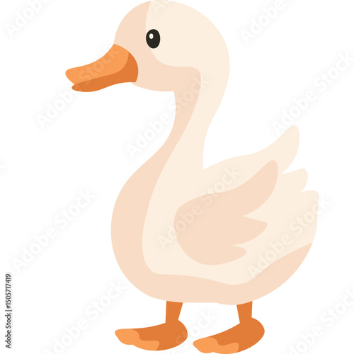 vector illustration of a duck