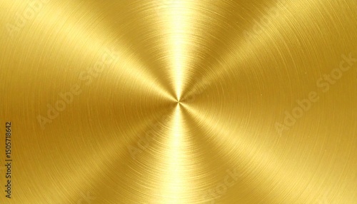 Gold metal texture brushed circular pattern background