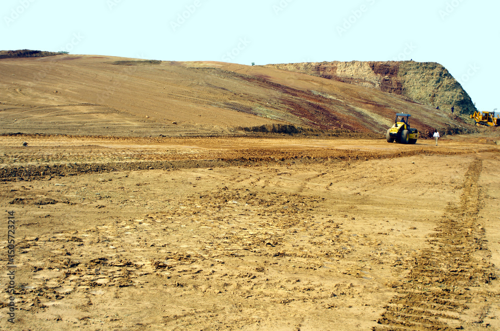 Obraz premium Land development for housing society near Islamabad