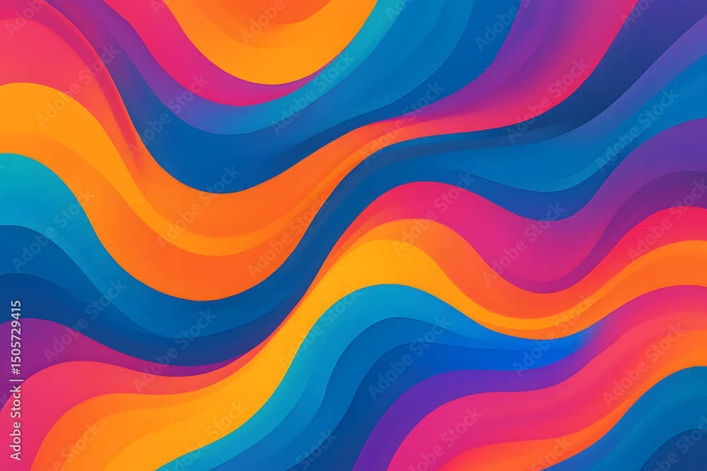 Vibrant Fluid Abstract Background with Bold Waves, Wallpaper, Abstract Background, Texture, Decoration Vibrant Fluid Abstract Background with Bold Waves, Wallpaper, Abstract Background, Texture, Decoration