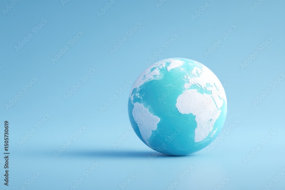 minimalistic scene showcasing globe on clean background symbolizing global climate policies and environmental minimalistic scene showcasing globe on clean background symbolizing global climate policies and environmental