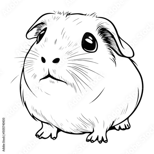 guinea pig, animal, vector, transparent background, mammal, nature, cute, zoo, pet, isolated, rodent, cavy, furry, guinea-pig, cavia, adorable, small, fluffy