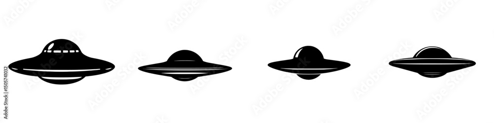 A classic depiction of a UFO, specifically a flying saucer, is presented in a simple black and white illustration, ideal for themes related to science fiction, mystery, and extraterrestrial ideas A classic depiction of a UFO, specifically a flying saucer, is presented in a simple black and white illustration, ideal for themes related to science fiction, mystery, and extraterrestrial ideas