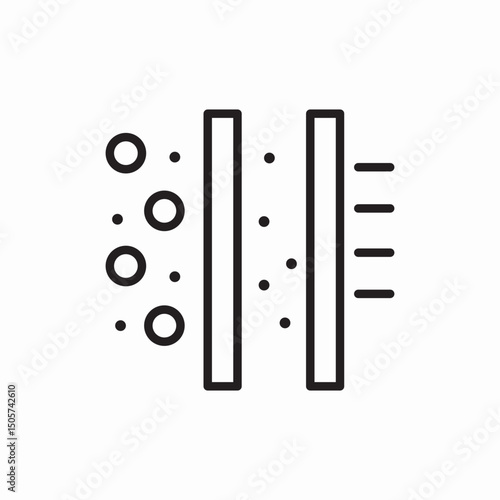 air filter system icon vector sign
