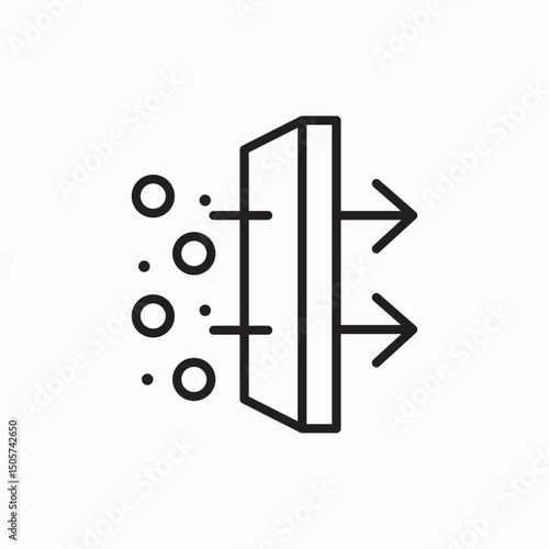 dehumidifier air dry icon vector sign