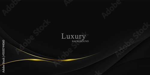 Black background with elegant effect. Vector illustration.