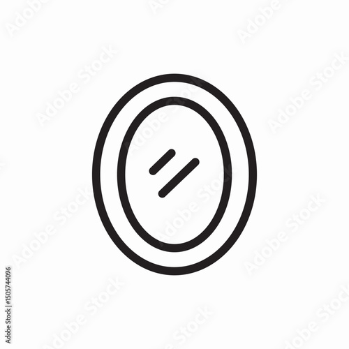 mirror icon vector sign
