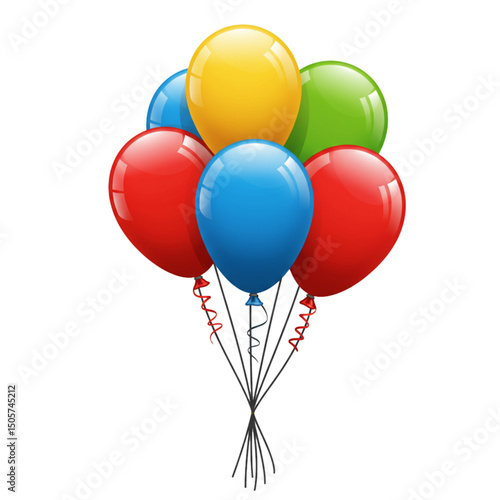 Bright Balloon Bouquet: Colorful balloons for celebrations