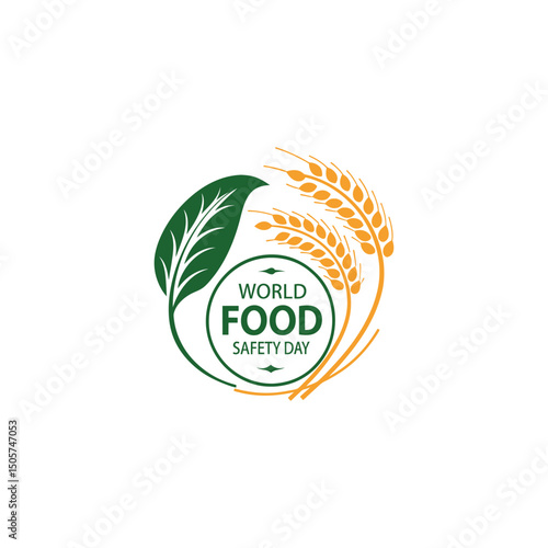 World food safety day vector celebrating worldwide on 7th June every year 