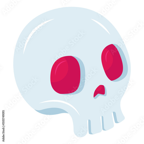 Skull showcasing danger icon 