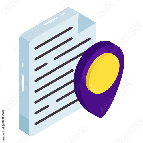 A unique design icon of file location 