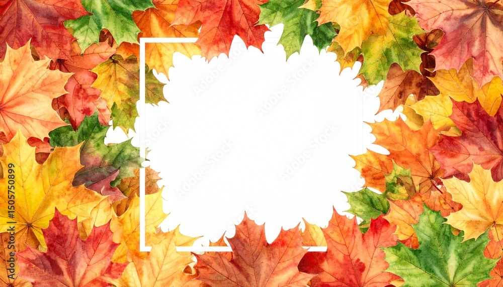 Fototapeta premium autumn leaves border
