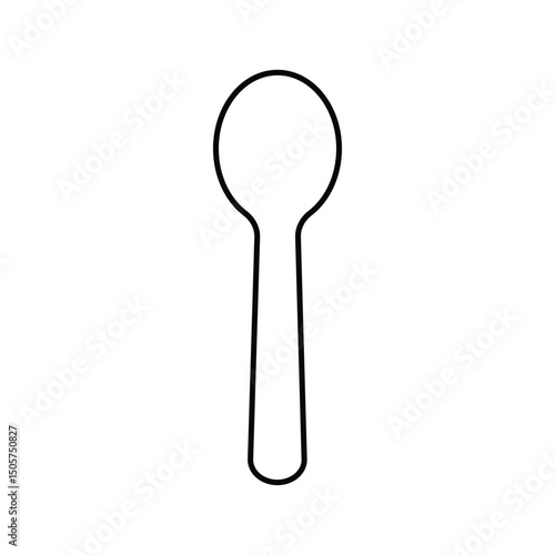 Spoon Icon Outline Line Art