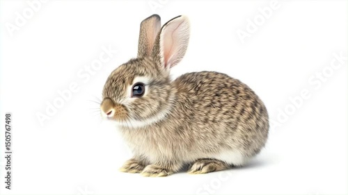 rabbit isolated on white background