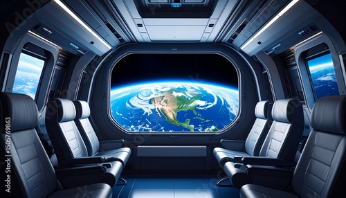 Wallpaper Mural interior of the plane Torontodigital.ca