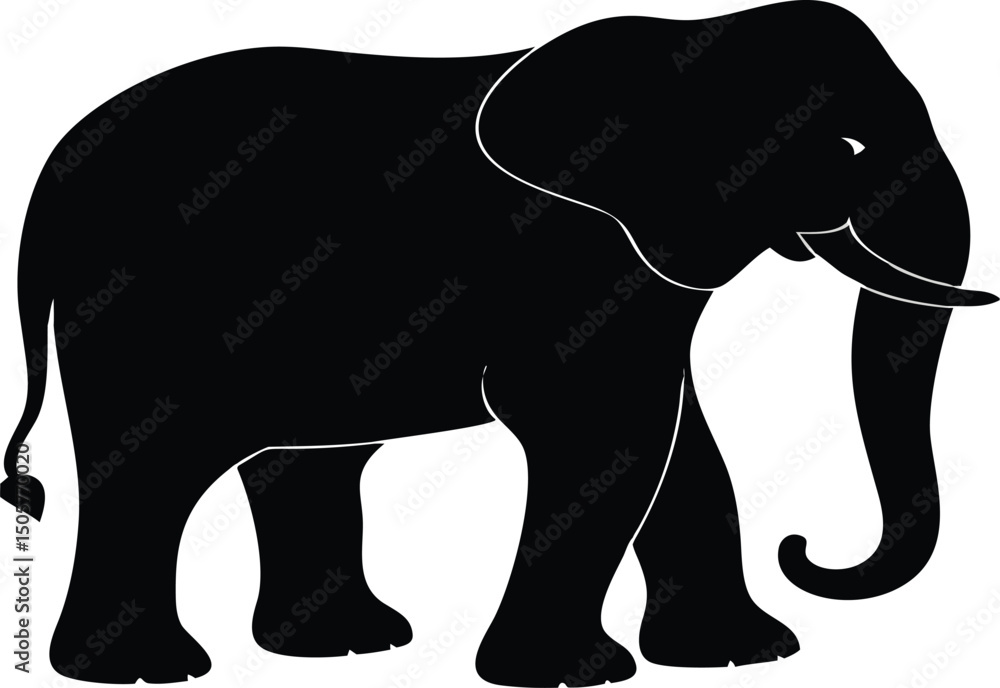 Fototapeta premium elephant vector illustration
