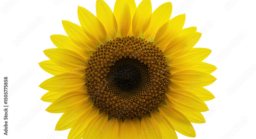 Isolated Yellow Sunflower Isolated Yellow Sunflower