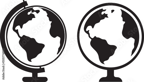 earth vector set, earth vector illustration, earth silhouette vector isolated on white background