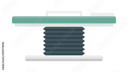 vector illustration of a metal plate