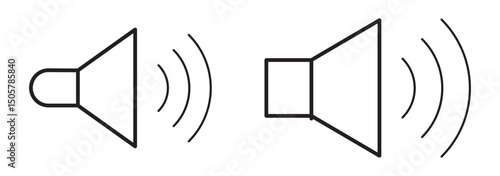 Speaker icon vector. Volume illustration sign. Loudspeaker symbol or logo.
