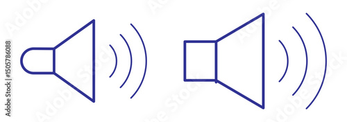 Speaker icon vector. Volume illustration sign. Loudspeaker symbol or logo.