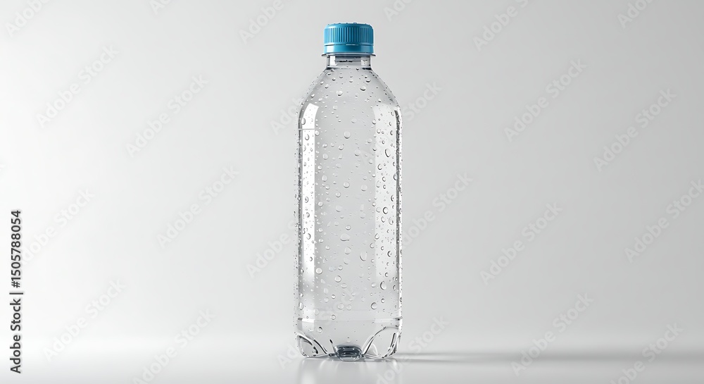 Crystal Clear Water Bottle Mockup Clean and Refreshing Design Crystal Clear Water Bottle Mockup Clean and Refreshing Design