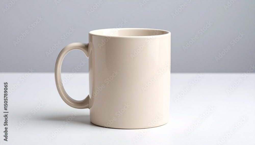 Fototapeta premium white cup on white background
