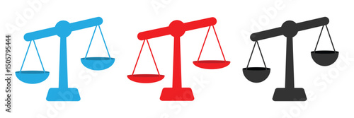 Scale icon. justice scales icon