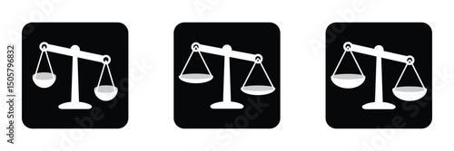 Scale icon. justice scales icon