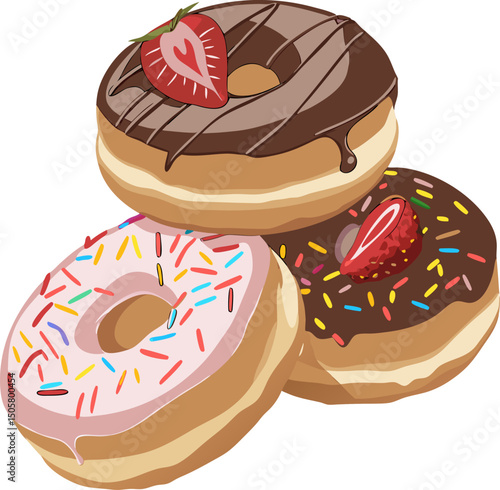 donut with chocolate icing