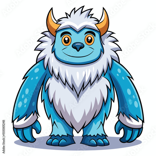 Yeti clipart on white background