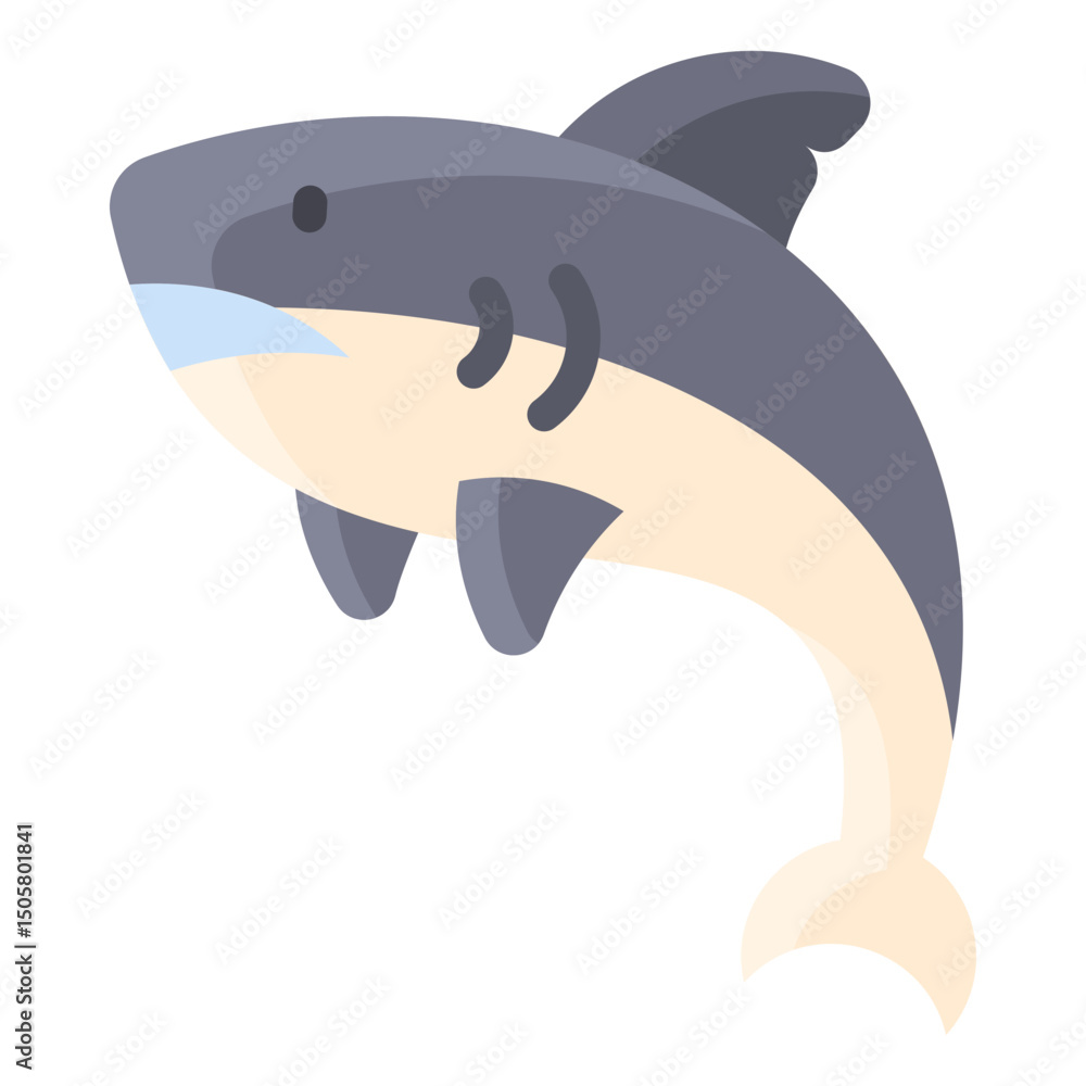 Naklejka premium Shark