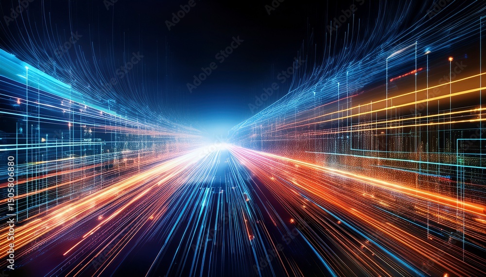 digital abstract of a high speed network illustrating the dynamic flow of data and connectivity in the virtual cyberspace digital abstract of a high speed network illustrating the dynamic flow of data and connectivity in the virtual cyberspace