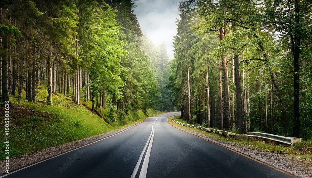 Fototapeta premium road in the forest